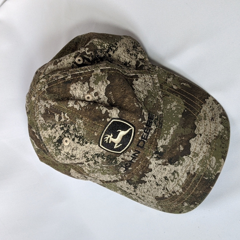 John Deere Green and Brown Camouflage Hat Youth Size